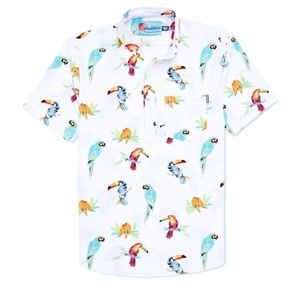 CHUBBIES THE NUTTER TROPICAL BIRD SHORT SHIRT